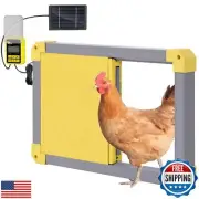 Automatic Chicken Coop Door, Solar Powered Automatic Chicken Door with Timer