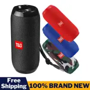 T&G Waterproof Portable Bluetooth Wireless Speaker Support TF Card AUX FM Radio