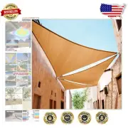 Breathable 14'x14' Triangle Sun Shade Sail - Ultimate Protection with