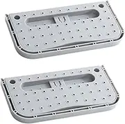 WEKADRIN 2Pcs Foldable Wall Mounted Shoe Rack Hangers Grey Slippers Organizer for Home Storage Space Saving Design for Sneakers Shoes Easy to Install