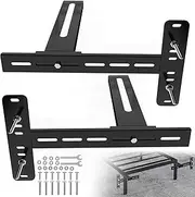 Universal Bed Headboard Brackets, Adjustable Bed Base for Twin/King/Queen/Full Size Beds Headboard Wall Mounting Bracket with Footboard Extension Kit Thickening