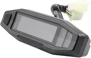 TOPPERFUN Motorcycle Tachometer LCD Digital Speedometer Gauge Kit Gear Position Level Mileage