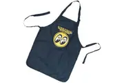 Mooneyes Black Work Apron With Moon Logo