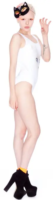 [Wildfox Couture] White Cat One Piece