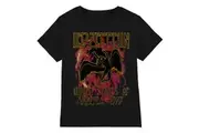Led Zeppelin Unisex Adult Flames T-Shirt (Black) - UTRO1005