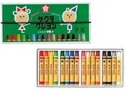 (Gomuhimo with) a set of 5 16 color crayons rolling thickly (japan import)