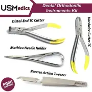 Orthodontic Distal End TC Cutter Dental Pliers Bracket Holding Tweezer Hard Wire