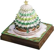 Nishiyuenyi 3D Memo Pad Christmas Tree Tear Away Paper Sticky Note for Home Festival