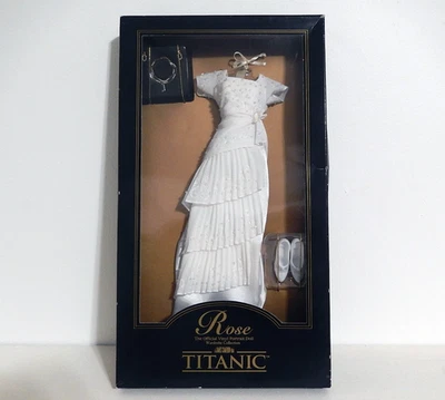 The Franklin Mint : Titanic White Heaven Dress Ensemble 16" Rose Doll Wardrobe