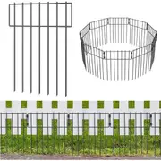 60 Pack Animal Barrier Fence - 16.7 x 60' Decorative Garden Fencing with Ground Stakes