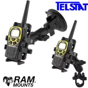 RAM-HOL-UN4U Universal UHF CB Radio / 2-way radio Cradle with Bike/Car Mount