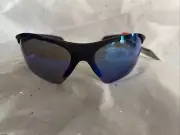 Foster Grant MaxBlock SCRIMMAGE MIR Black W/ Blue Mirror Wrap Sunglasses 100% UV