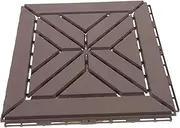 COOLHIYA Interlocking Plastic Flooring for Outdoor Use Garden and Patio Deck Tile Easy Installation Anti-Corrosion for Balcony and Deck Spaces