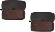 FRCOLOR 2 Pcs Quality Hair Scissor Case Hair Styling Tools Bag Double Scissor Organizer Barber Storage Box
