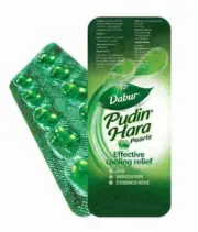 10 PILLS OF NEW DABUR PUDIN HARA ACTIVE PILLS FOR STOMACH