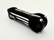STRADALLI BICYCLE HANDLEBAR FULL CARBON CLAMP STEM ROAD MTB WHITE GRAPHIC 130mm