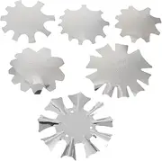 Baluue 6pcs Manicure Trimmer Stainless Steel Template Nail Tip Cutter Set French Manicure Tool Kit