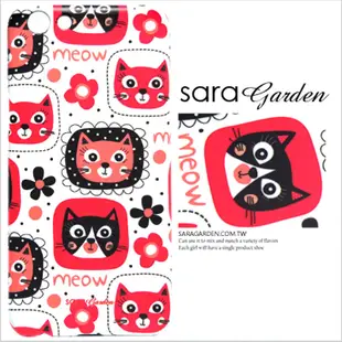 【Sara Garden】客製化 手機殼 蘋果 iphone5 iphone5s iphoneSE i5 i5s 碎花貓咪 保護殼 硬殼