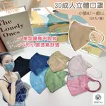 【億宏】樂感成人3D立體醫用口罩(50入/盒) 男女均可 不沾妝 瘦臉口罩 醫療口罩