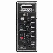 12V Amplifier Board Square Dance Speaker Amplifier Support Bluetooth AUX TF-Card U-Disk Recording 6- Black
