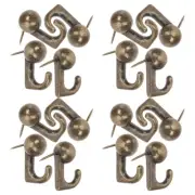 30 Pcs Hook Nails Picture for Hanging Decorative Metal Push Pin Wall