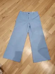 Ann Taylor LOFT Palmer Wide Leg Pants Size 12 Light Blue New With Tags