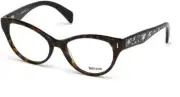 Just Cavalli JC0747 053 Tortoise Plastic Eyeglasses Frames 53-18-135 Big Cat Eye