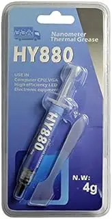 5x Halnziye Thermal Paste for CPU HY880 4 g Grey 5.15W/m-K Thermal Grease 5x