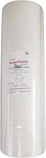 Superpunch Invisible No-Show Mesh Stabilizer, 1.5 oz Cutaway for Embroidery Machines-20inch x 100 Yard Roll, SuperStable Lightweight Cut Away Machine Stabilizers Backing, Made in USA (White)