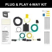 CURT 2013-2020 Ford Fusion All Custom Wiring Harness, 4-Way Flat Output