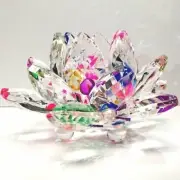 New Arrival 4" Sparkle Crystal Lotus Flower with Gift Box