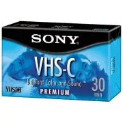 Sony - Premium Grade VHS-C Blank Videocassette - 30 min