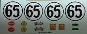 Repro 1/24 Cox Chaparral 2E RTR #65 Waterslide Decal Set