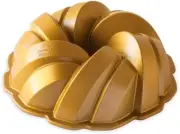 Nordic Ware 75th Anniversary Cast Aluminium Bundt Pan, Gold, 27.5 x 27 x 10.5 cm