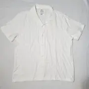 Denim Flower Ricky Singh Button Up Shirt Men Size XL White Color New