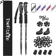 Nordic Walking Trekking Poles 2 Packs with Antishock and Quick Lock System