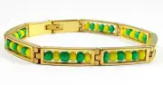 14kt Gold Stainless Steel Open Orula Bracelet - Acero Quirurgio Orula Pulsera