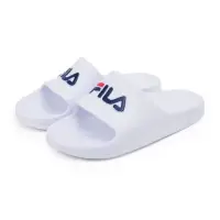 在飛比找momo購物網優惠-【FILA】FILA 中性款白色一片式防水休閒涼拖鞋 KAO