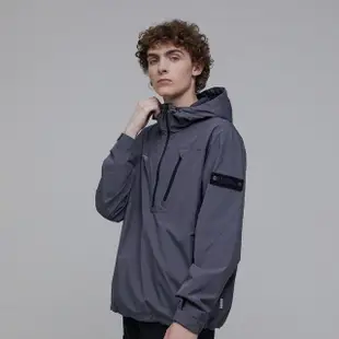 【National Geographic 國家地理】男裝GORE-TEX INFINIUM ANORAK URBAN防水外套 - 灰色(防潑水/防風/透氣)