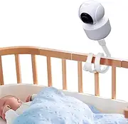 Universal Baby Monitor Mount - No Drilling Required Baby Camera Holder Crib Camera Stand with 1/4 Screw Twist Compatible with Arlo, Motorola, Hello Baby and Most Monitor Cameras (Twisting 0.5m)