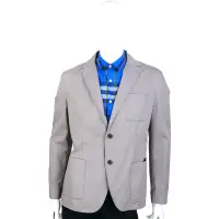 在飛比找Yahoo奇摩購物中心優惠-CERRUTI 1881 灰色口袋設計休閒西裝外套