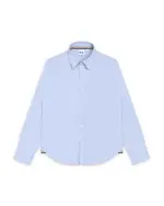 Boss Kidswear Boys' Cotton Oxford Embroidered Logo Regular Fit Dress Shirt - Big Kid