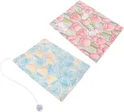 SHOWERORO 2pcs Cloth Book Decor Foldable Book Delicate Book Book Covers Book Protective Covers Protection Book Washable Book Delicate Book Cloth