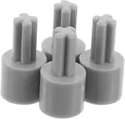 Pcs Motor Adapters for DIY Toy Cars Cross Shaft Compatible Wheel Connectors for Robots Easy to Clean Great for DIY Projects Grey