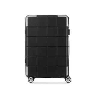 【Samsonite 新秀麗】25吋 CUBE-048 PP抗菌環保防盜拉鍊行李箱(黑色)