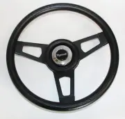 1967 RR Barracuda Fury GTX Grant Black Steering Wheel with black spokes 13 3/4 "