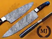 Custom Handmade Handmade Damascus Steel Kitchen Cooking Chef Knife 12" inches