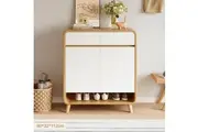 Foret Shoe Cabinet Modern Shelf Drawer Large Storage Rack Wood Cupboard 3 Sizes