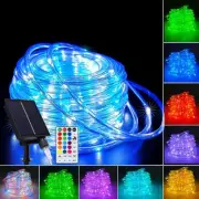 66FT Solar Rope Lights Outdoor - 200 LEDs 18 Color Changing
