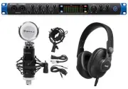 Presonus STUDIO 1824C 18x18 USB-C Audio Recording Interface+Mic+AKG Headphones